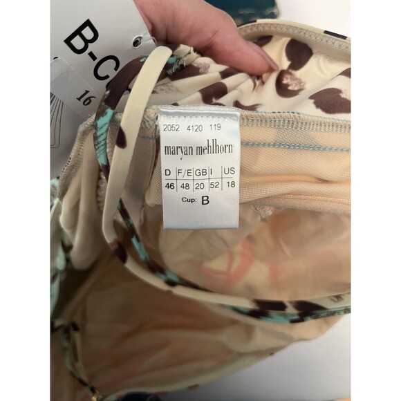 MARYAN MEHLHORN Tropical Seashell Ocean B-cup Swimsuit Fits Medium Large - Picture 9 of 9